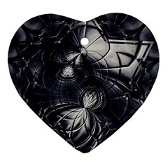 Charcoal Faker Heart Ornament (two Sides) by MRNStudios