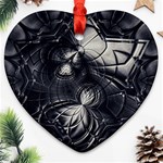 Charcoal Faker Heart Ornament (Two Sides) Front