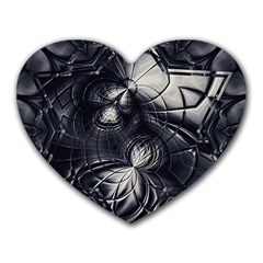 Charcoal Faker Heart Mousepads by MRNStudios