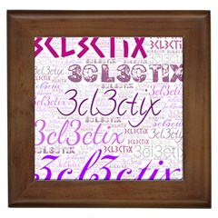 3cl3ctix Wordart Framed Tile by 3cl3ctix