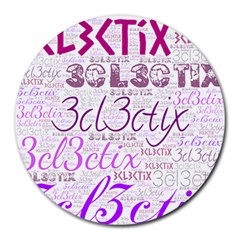 3cl3ctix Wordart Round Mousepads