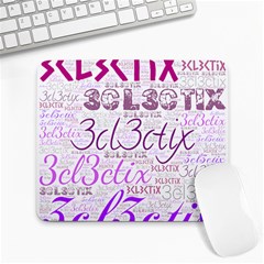 3cl3ctix Wordart Large Mousepads by 3cl3ctix