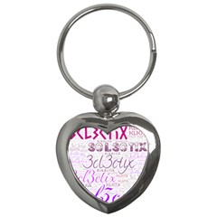 3cl3ctix Wordart Key Chain (heart) by 3cl3ctix