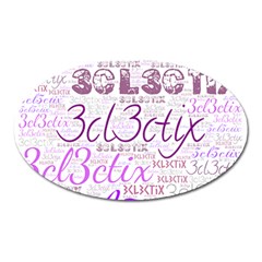 3cl3ctix Wordart Oval Magnet by 3cl3ctix