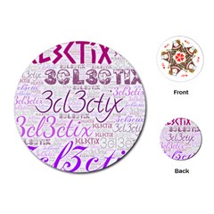 3cl3ctix Wordart Playing Cards Single Design (round) by 3cl3ctix