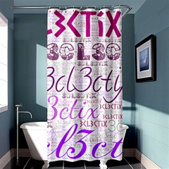 3cl3ctix Wordart Shower Curtain 36  X 72  (stall)  by 3cl3ctix