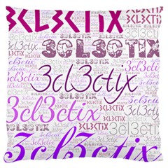 3cl3ctix Wordart Large Cushion Case (two Sides) by 3cl3ctix