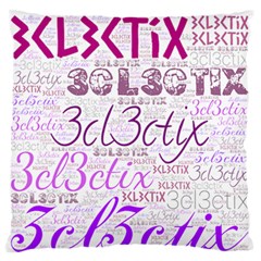 3cl3ctix Wordart Large Flano Cushion Case (one Side) by 3cl3ctix