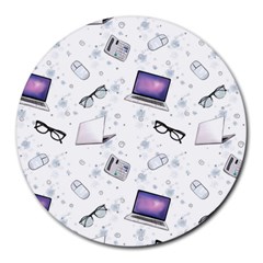 Computer Work Round Mousepads by SychEva