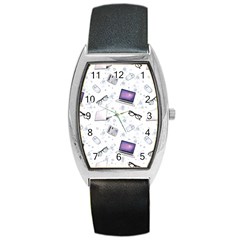 Computer Work Barrel Style Metal Watch by SychEva