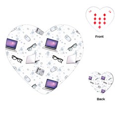 Computer Work Playing Cards Single Design (heart) by SychEva