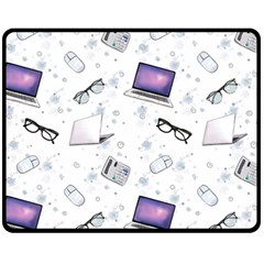 Computer Work Fleece Blanket (medium)  by SychEva