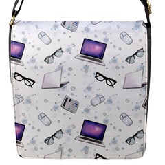 Computer Work Flap Closure Messenger Bag (s) by SychEva