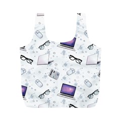 Computer Work Full Print Recycle Bag (m) by SychEva