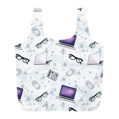 Computer Work Full Print Recycle Bag (l) by SychEva