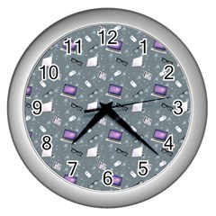 Office Works Wall Clock (silver) by SychEva