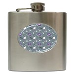 Office Works Hip Flask (6 oz) Front