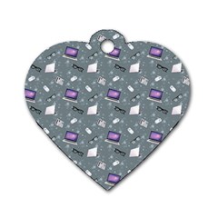 Office Works Dog Tag Heart (one Side) by SychEva