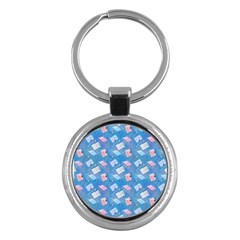 Notepads Pens And Pencils Key Chain (round) by SychEva