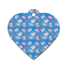 Notepads Pens And Pencils Dog Tag Heart (two Sides) by SychEva