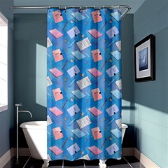 Notepads Pens And Pencils Shower Curtain 36  X 72  (stall)  by SychEva