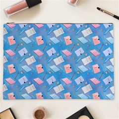 Notepads Pens And Pencils Cosmetic Bag (xxl) by SychEva