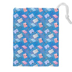 Notepads Pens And Pencils Drawstring Pouch (4xl) by SychEva