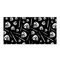 Heavy Metal Punk Guitar Music Black White Satin Wrap by alternativemood