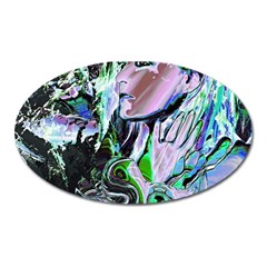 Glam Rocker Oval Magnet by MRNStudios