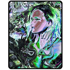 Glam Rocker Fleece Blanket (medium)  by MRNStudios