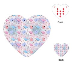 Notepads Pens And Pencils Playing Cards Single Design (heart) by SychEva