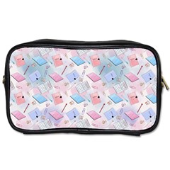 Notepads Pens And Pencils Toiletries Bag (one Side) by SychEva