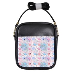 Notepads Pens And Pencils Girls Sling Bag by SychEva