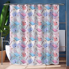 Notepads Pens And Pencils Shower Curtain 60  X 72  (medium)  by SychEva