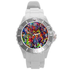 New-282 New-282 New-282 New-282 Round Plastic Sport Watch (l) by ArtworkByPatrick