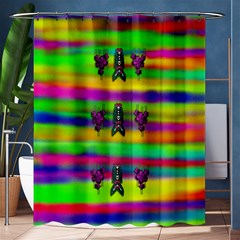 Mermaids And Unicorn Colors For Flower Joy Shower Curtain 60  X 72  (medium)  by pepitasart