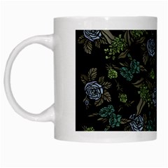 Moody Flora White Mugs