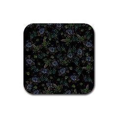 Moody Flora Rubber Coaster (square)