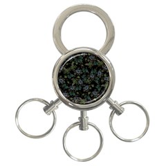 Moody Flora 3-ring Key Chain