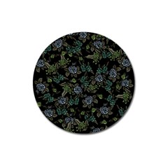 Moody Flora Magnet 3  (round)