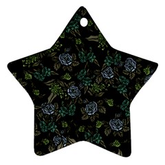 Moody Flora Star Ornament (two Sides)