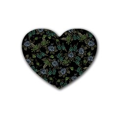 Moody Flora Rubber Coaster (heart) by BubbSnugg