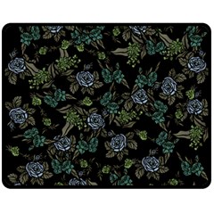 Moody Flora Fleece Blanket (medium)  by BubbSnugg