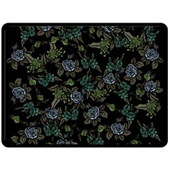 Moody Flora Double Sided Fleece Blanket (large)  by BubbSnugg