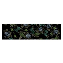 Moody Flora Satin Scarf (oblong)