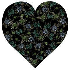 Moody Flora Wooden Puzzle Heart