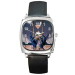 Death Square Metal Watch Front