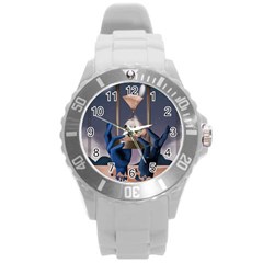 Death Round Plastic Sport Watch (l) by Blueketchupshop