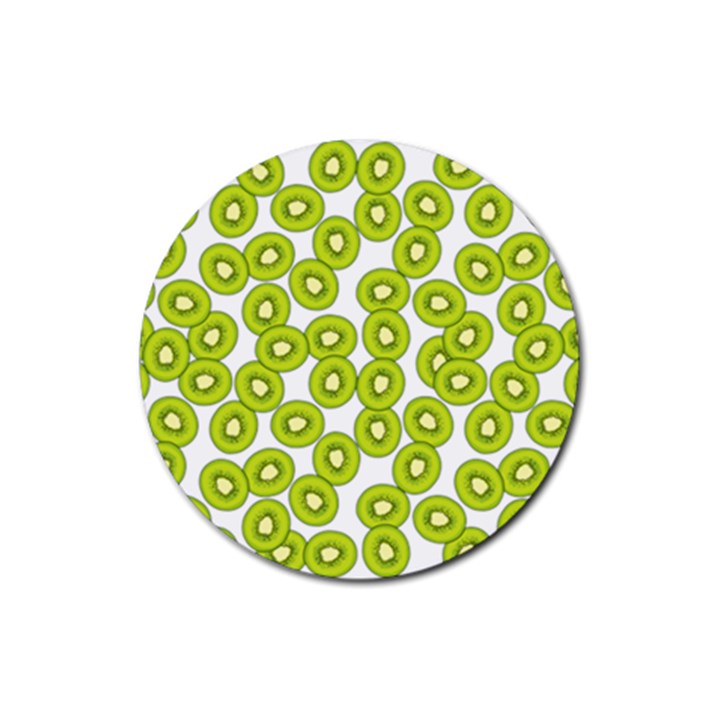 Kiwi pattern Rubber Round Coaster (4 pack)