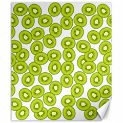 Kiwi Pattern Canvas 20  X 24  by Valentinaart